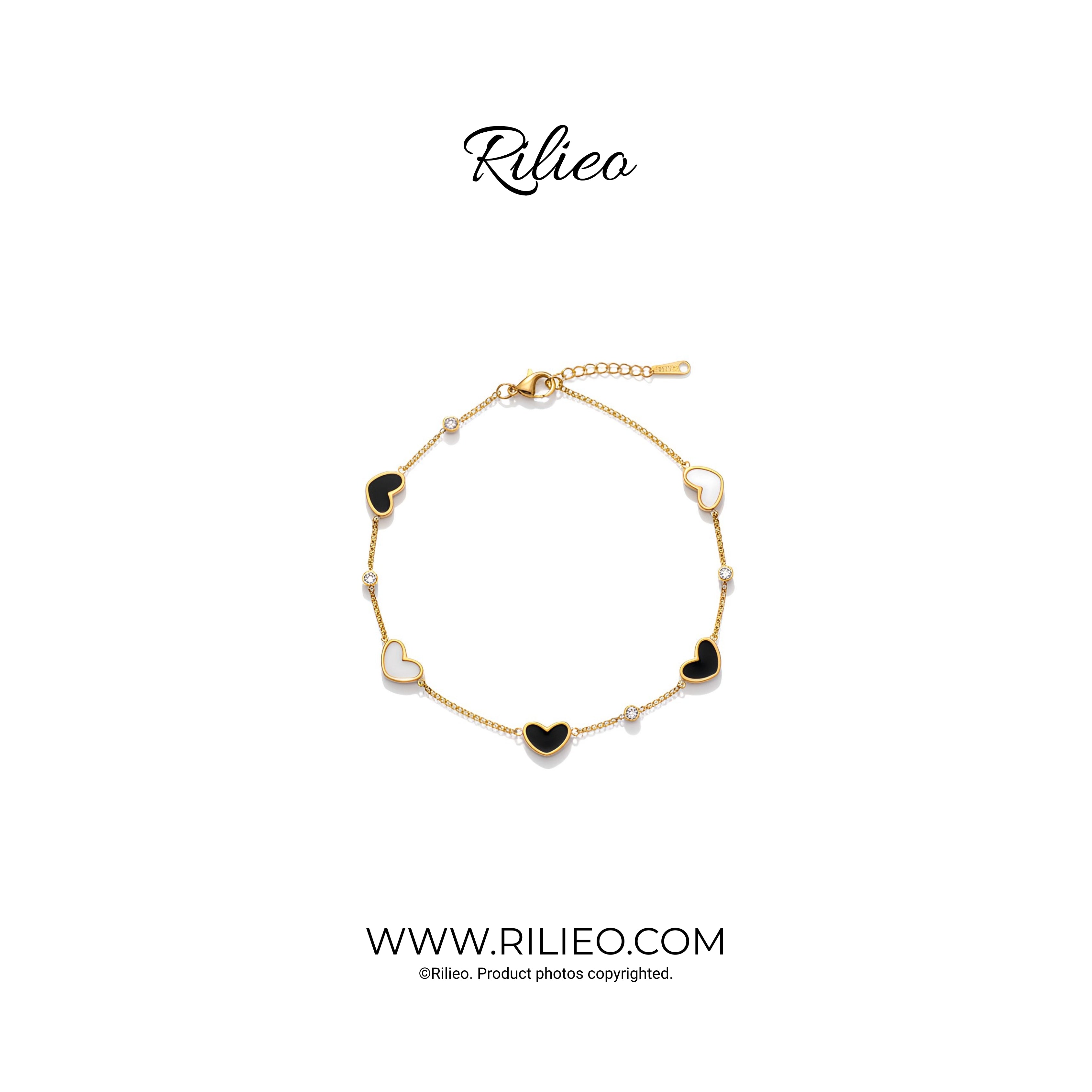 Rilieo Soul Link Heart - Gold Bracelet