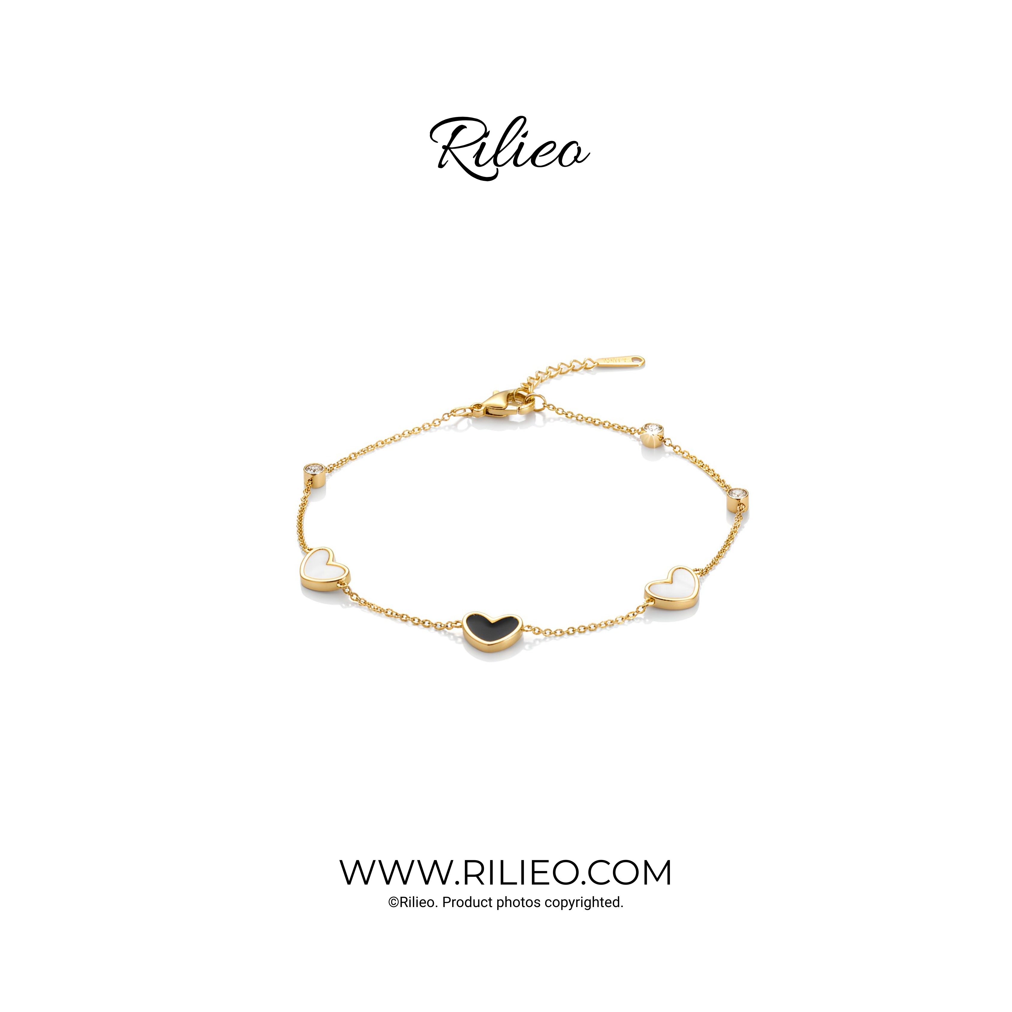 Rilieo Soul Link Heart - Gold Bracelet