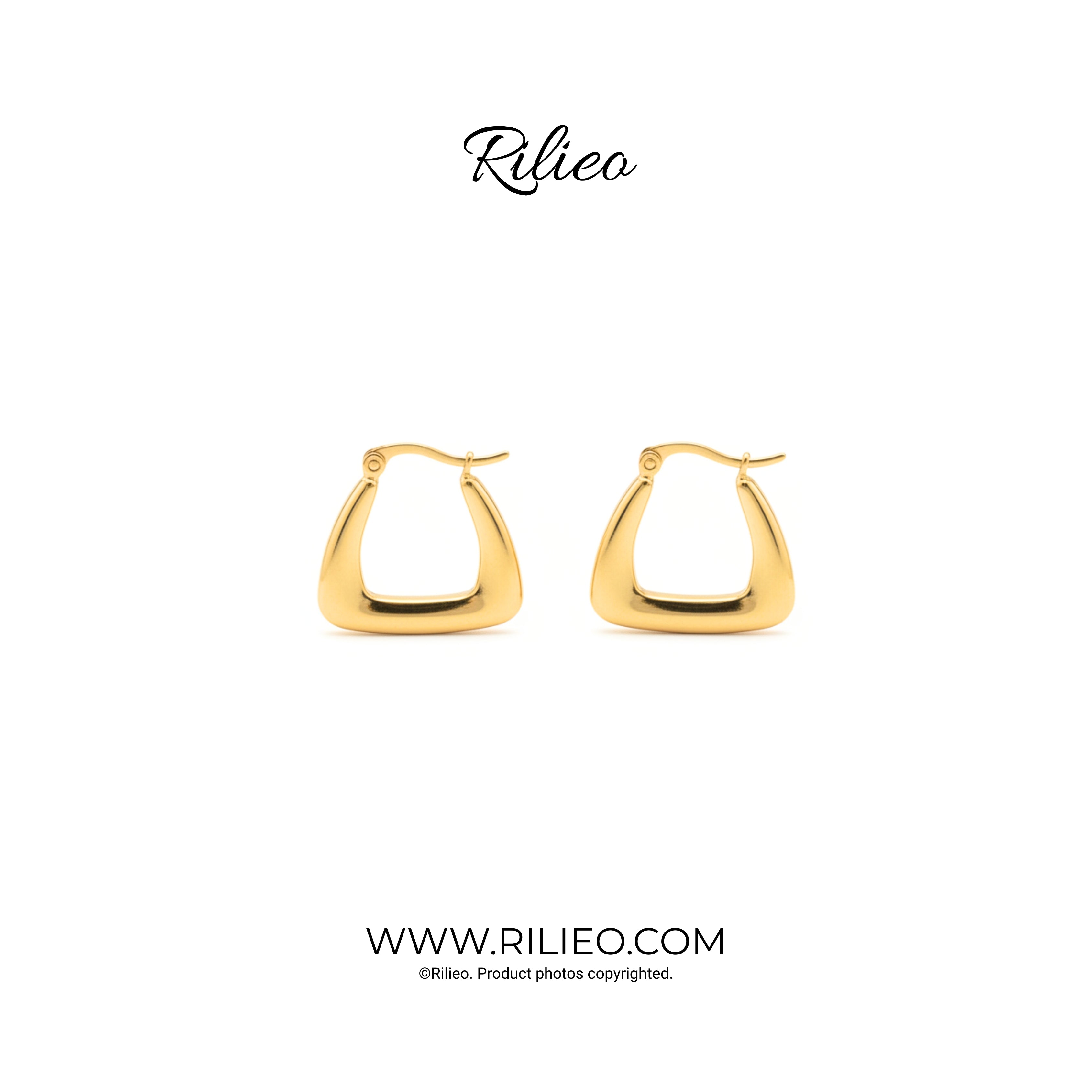 Rilieo Serena Edge - Gold Earrings
