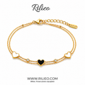 Rilieo Soul Link Heart - 18K Gold Plated Bracelet