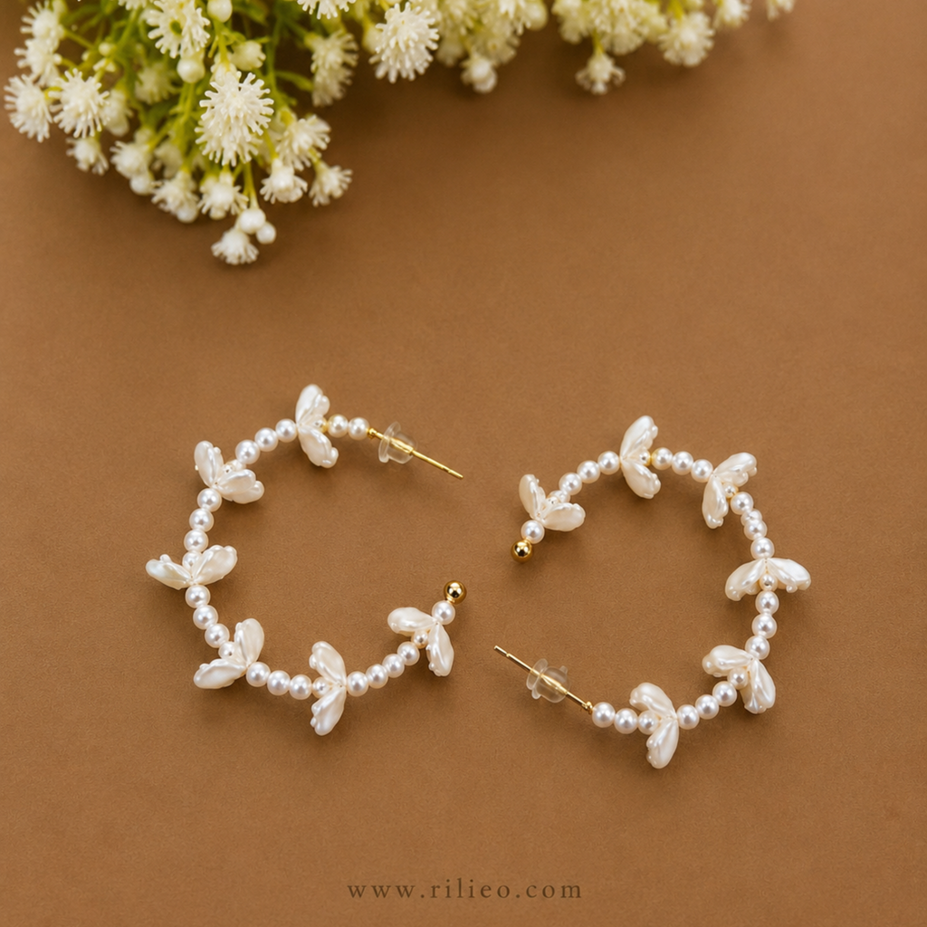 Rilieo Blossom Pearl earring - Rilieo