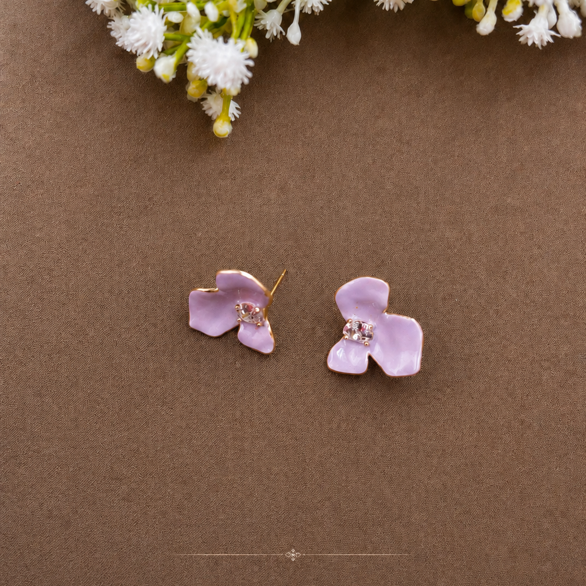 Rilieo Lavender Bloom Earrings