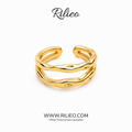 Rilieo Twin Wave RingRilieo Twin Wave Ring