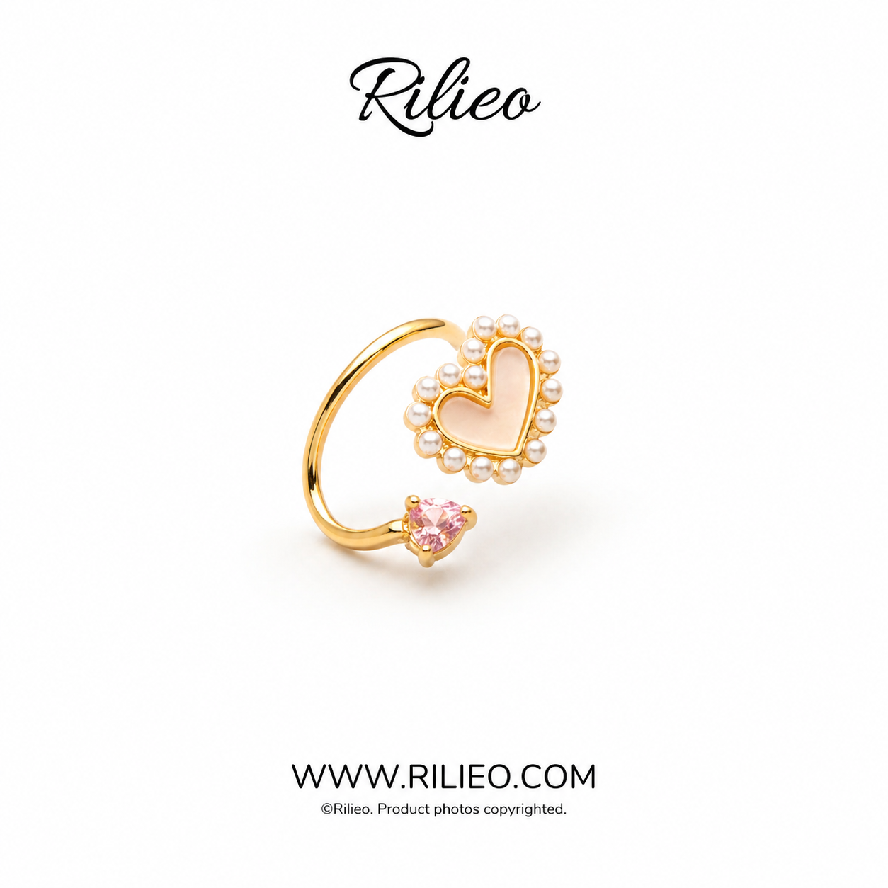 Rilieo Blush Heart Ring