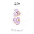 Rilieo Lavender Bloom Earrings